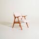 Scandinavian oak armchair, 1960s