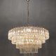Italian murano glass prism triedri chandelier from venini