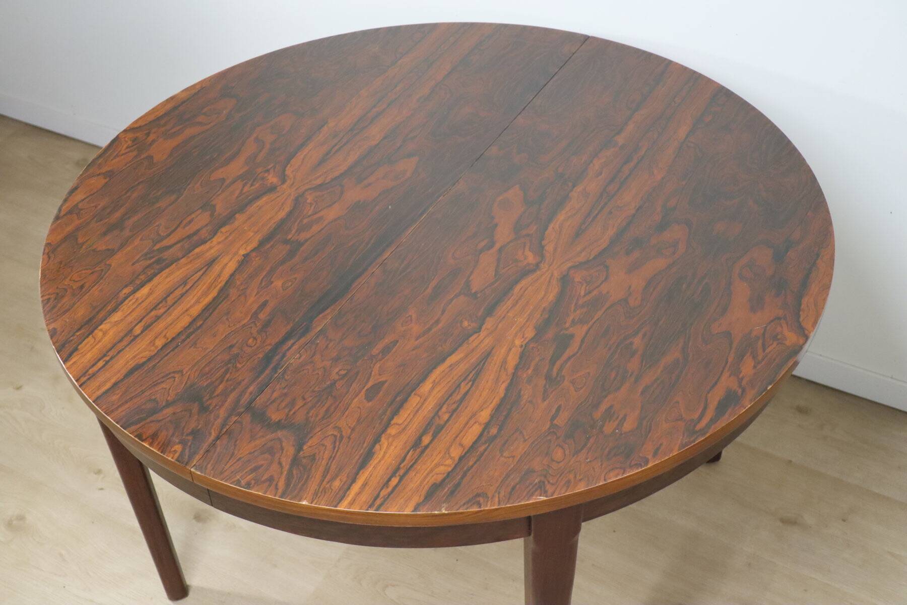 Vintage extendable rosewood dining table, 1960s