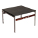 Table basse en ardoise, chrome et bois, 1970 Danemark