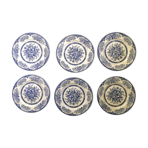 Ensemble de 6 assiettes anglaise