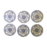 Set of 6 English plates