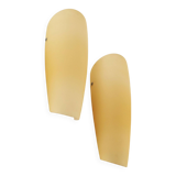 Set of two wall lamps, Murano glass, Italian design, 1980s, manufacture: Victoria
