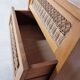 Wooden and rattan chiffonnnier 6 drawers