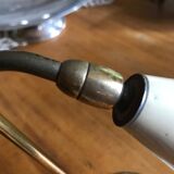 Small lamp in beige lacquered metal, 50s.