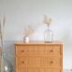 Commode en rotin vintage