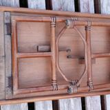 Rattan folding coffee table