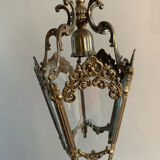 Bronze lantern chandelier