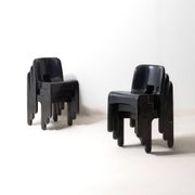 Ensemble de 6 chaises 'Universale' par Joe Colombo