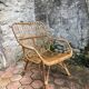 Vintage rattan armchair