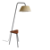 Tripod reading lamp in metal from the 50s/60s, France.