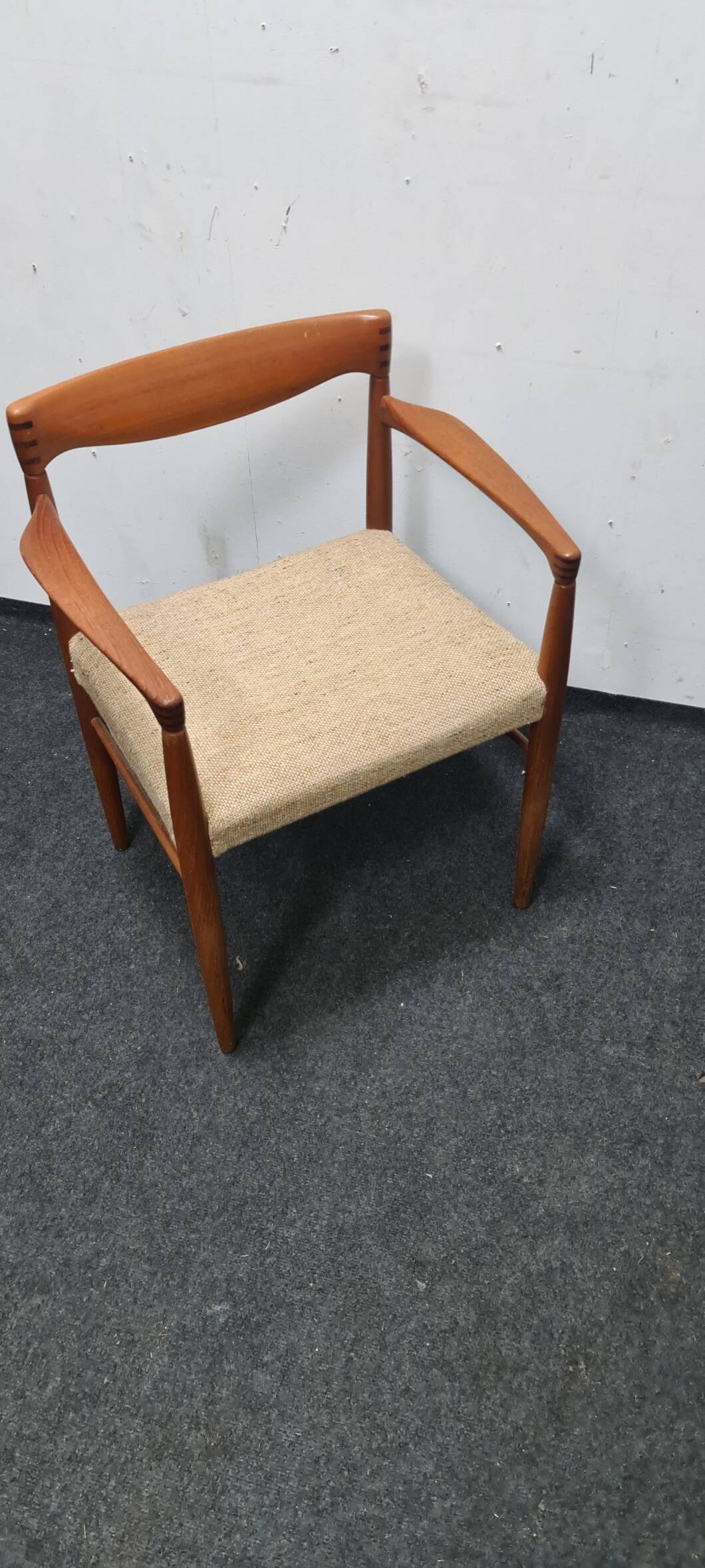 Vintage teak Danish design arm chair attributed to Bramin
