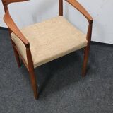 Vintage teak Danish design arm chair attributed to Bramin