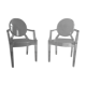 Pair of Louis Ghost Chairs, design Philippe Starck, Kartell edition