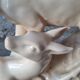 Art Deco deer porcelain statue