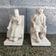 Pair of bookends with Breton characters