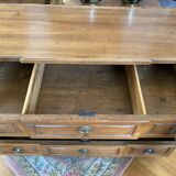 Louis XVI walnut chest of drawers, 3 drawers.