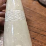 Set of three marble candlesticks