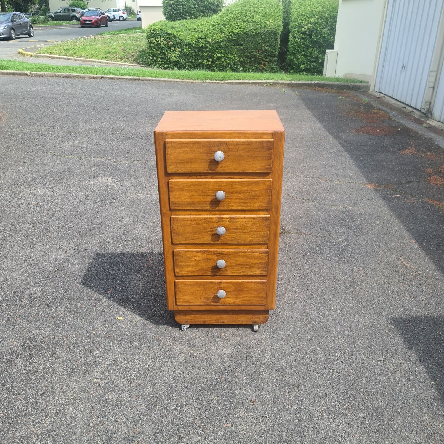 Chiffonnier vintage art deco chest of drawers 1950