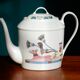 Limoges coffee maker inspired by ancient Egypt in the style of the 80s