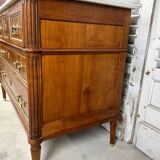 Louis XVI style chest of drawers in cherry wood, 20th century period