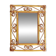 Handmade Spanish bamboo and rattan wall mirror from the 1970s.