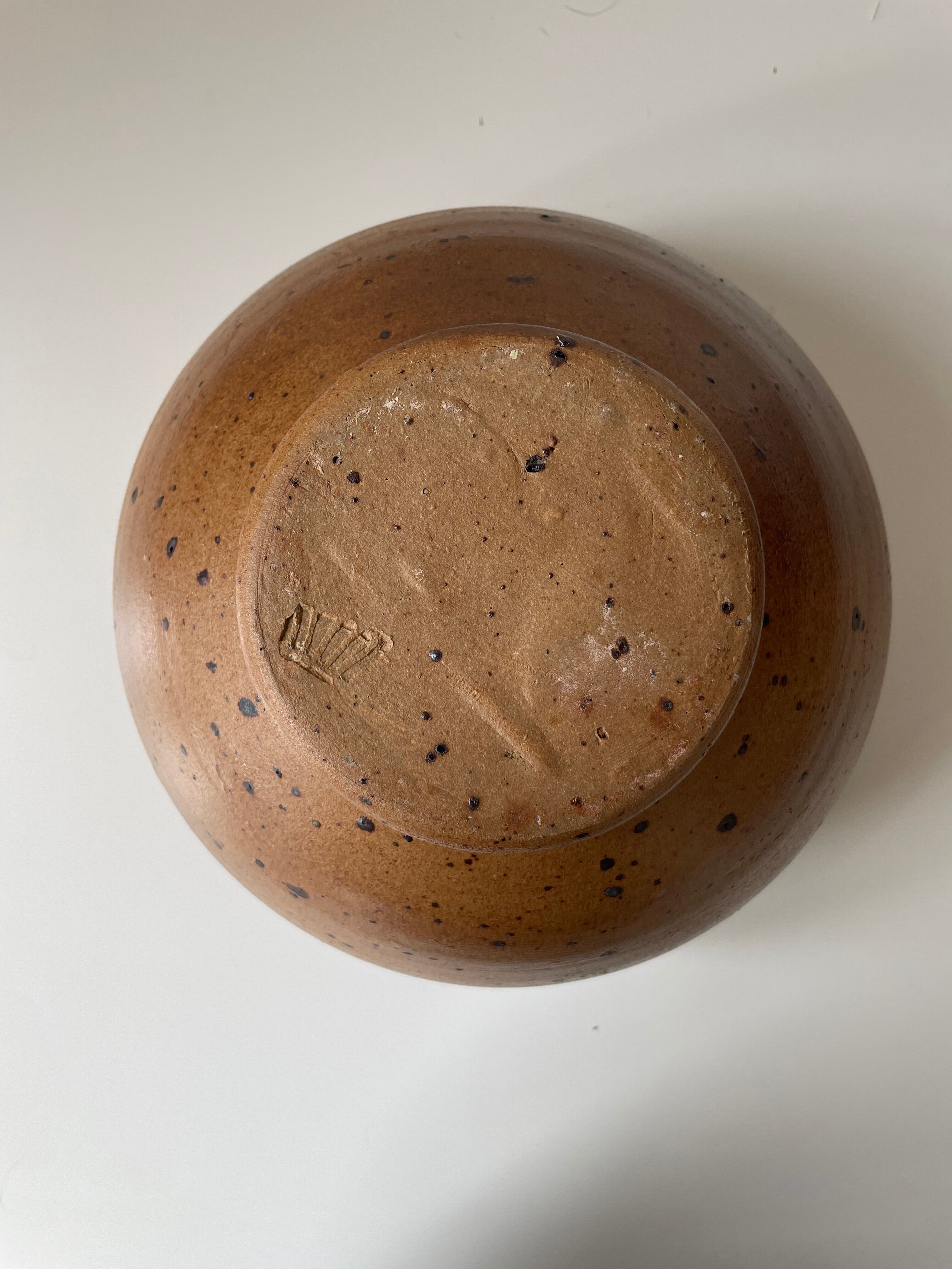 Pyrite stoneware salad bowl
