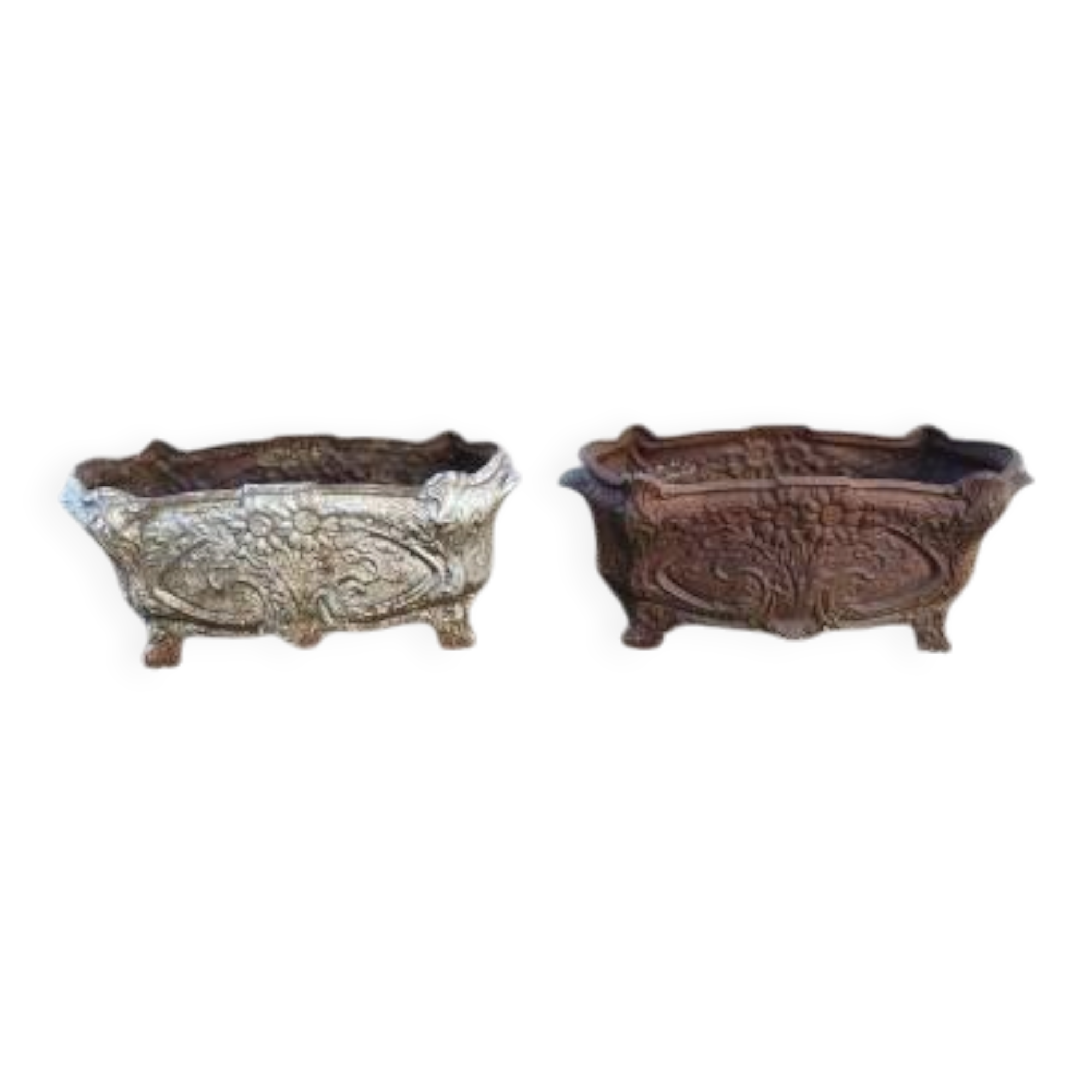 Pair of cast iron planters from 1900 in Charleville - Mézières