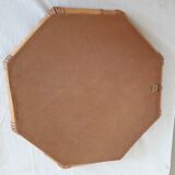 Bamboo hexagonal mirror 39 x 39 cm