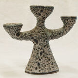 Dieulefit ceramic anthropomorphic candlestick or candlestick