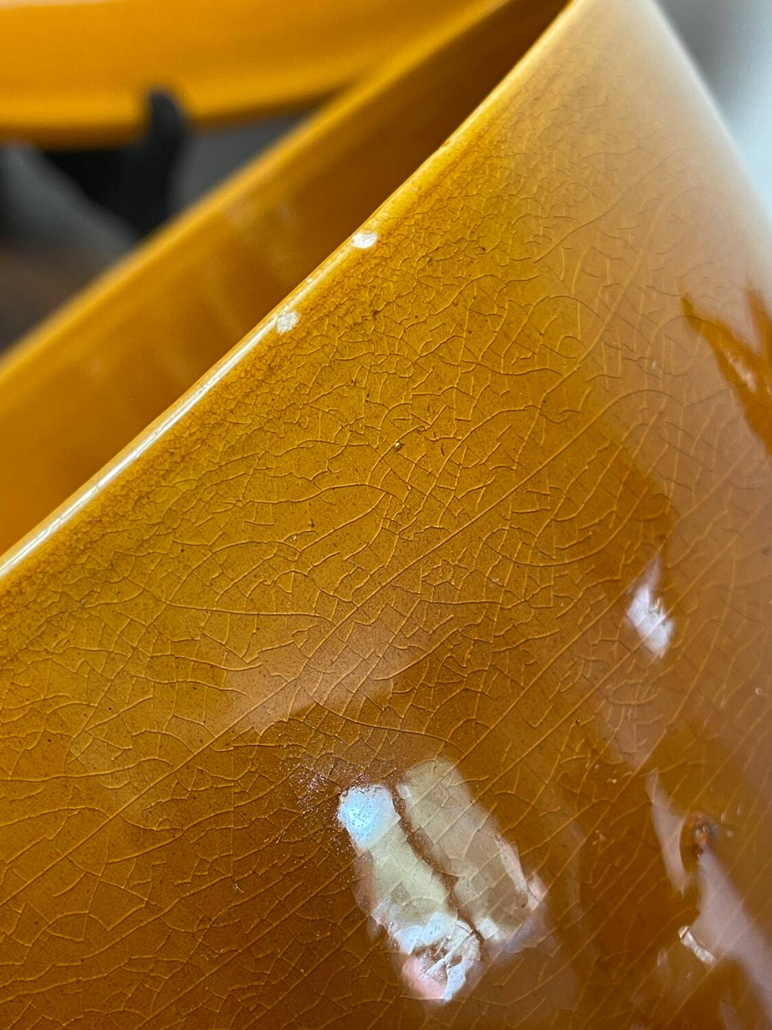 3 glazed ceramic dishes