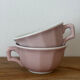Set of 4 antique coloured faience cups KG Lunéville.