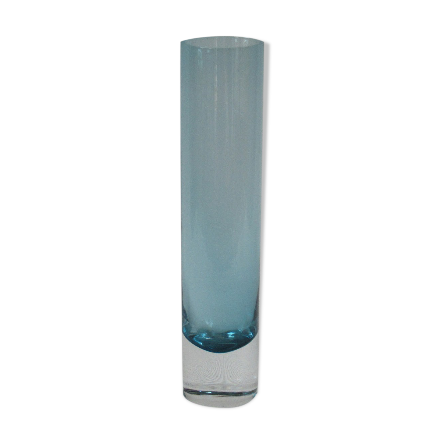 Vintage coloured glass cylinder vase