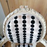 Pair of cabriolet armchairs