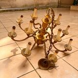 Bronze chandelier with 12 candles