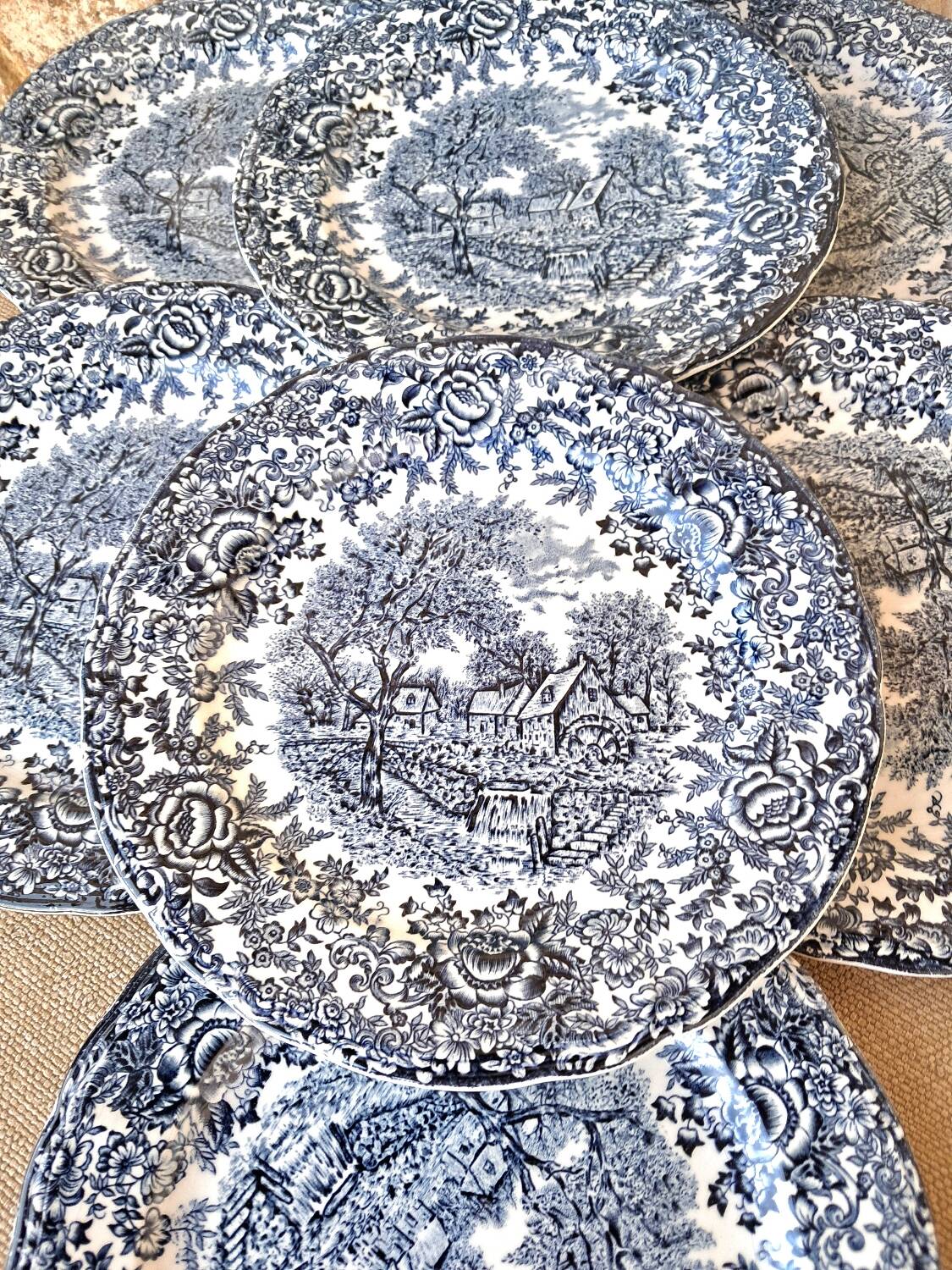 Antique dessert plates