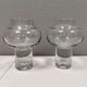 Two crystal glass vases from Polish Krosno glass