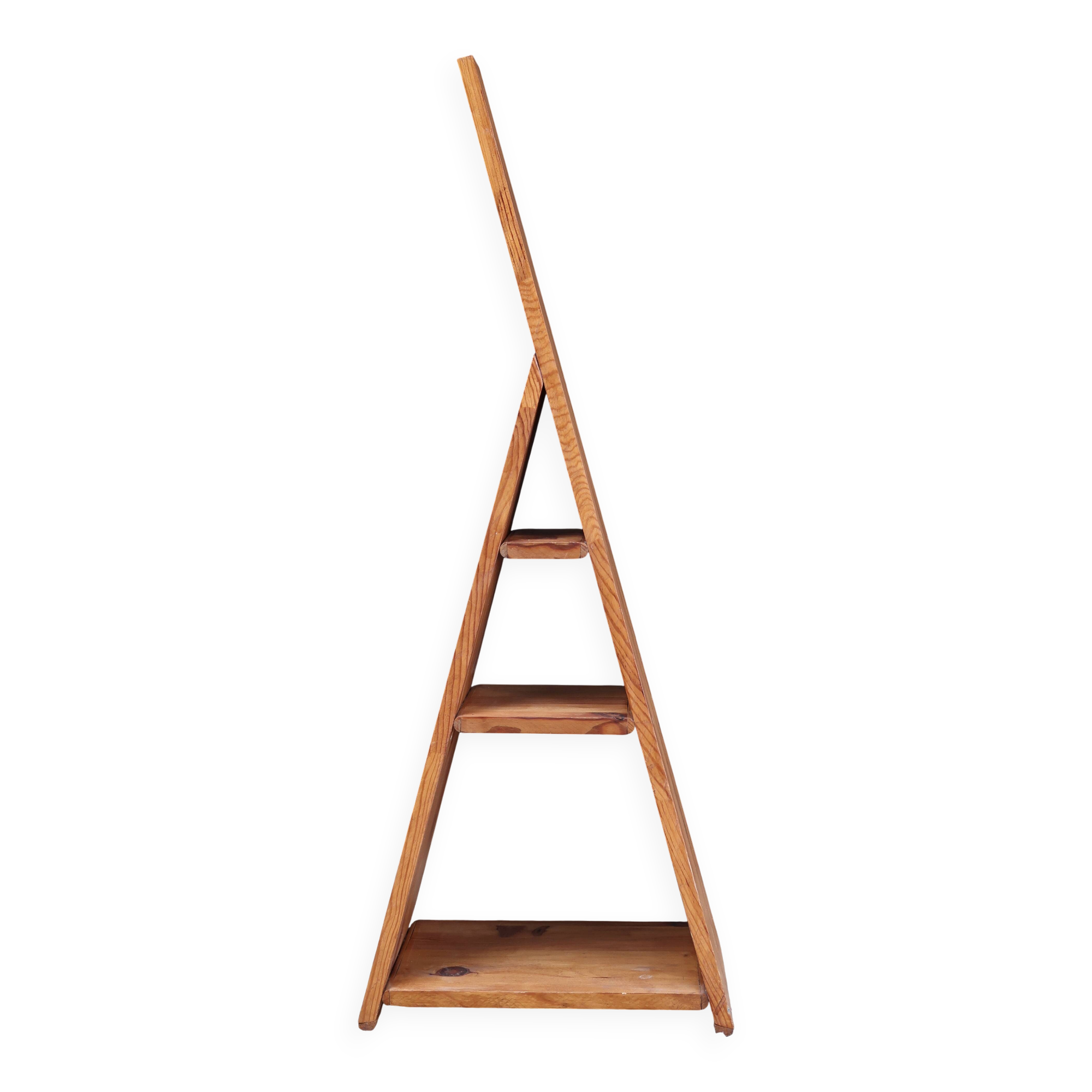 Etagère bibliothèque ou chevet en bois de pin, années 70