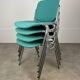 4 chaises DSC 106 vertes par Giancarlo Piretti pour Castelli 1970