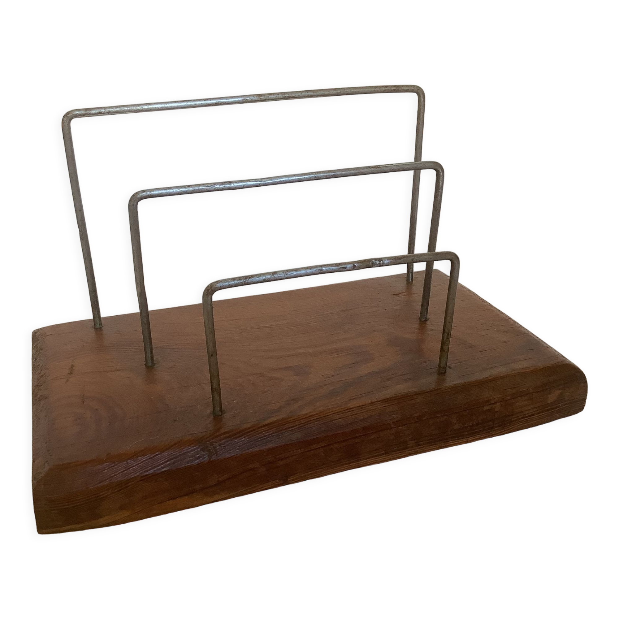 Old mail rack wood metal