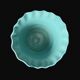 Turquoise ceramic cache pot signed Yvon Roy circa 1950