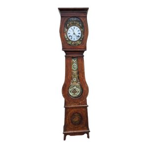 Horloge comtoise polychrome avec