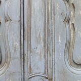 Old cabinet 18th century painted patinated