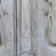 Old cabinet 18th century painted patinated