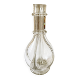 Old liqueur carafe, 4 compartments, glass