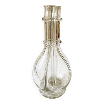 Ancienne carafe à liqueurs, 4 compartiments, en verre