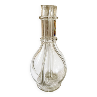 Ancienne carafe à liqueurs, 4 compartiments, en verre