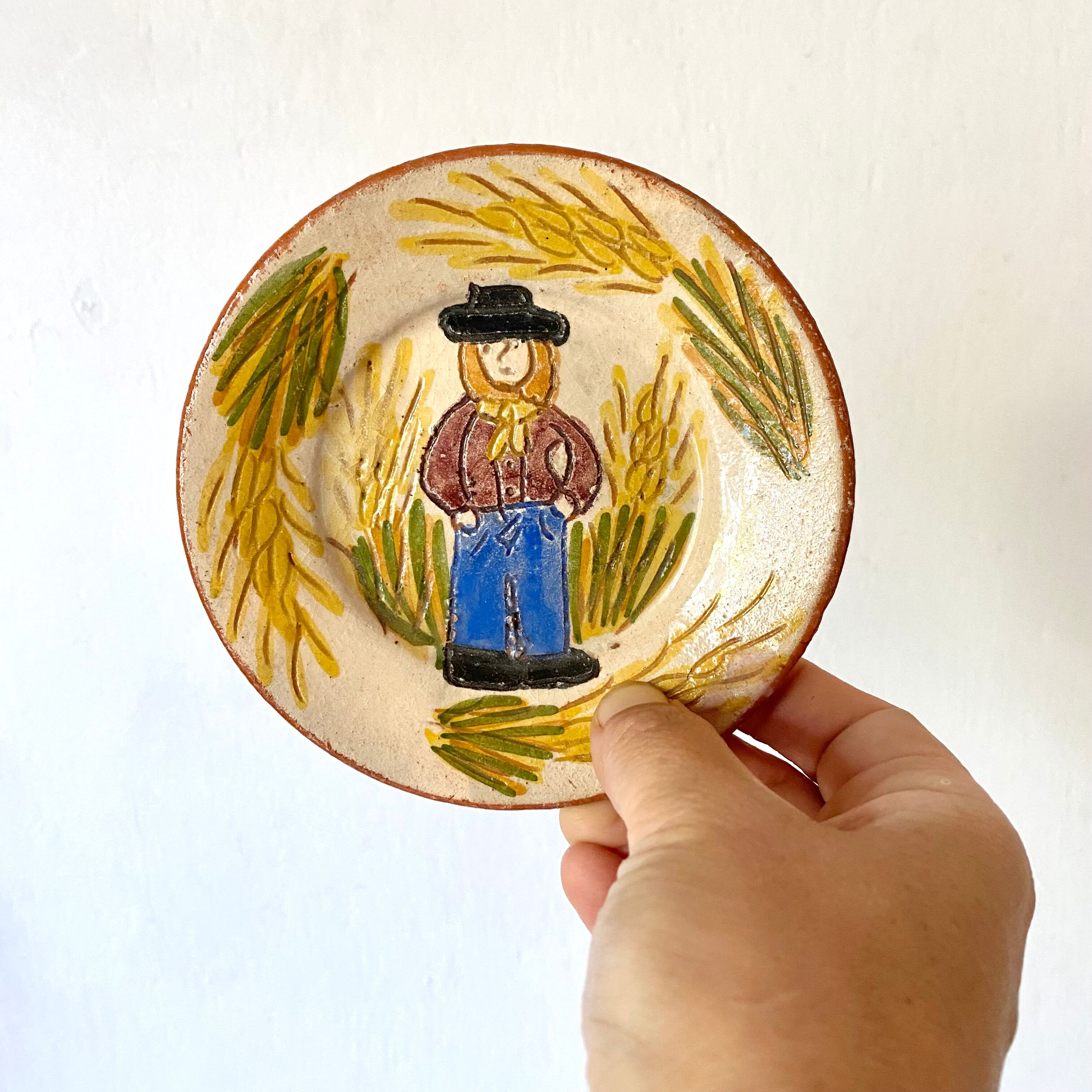 Decorative terracotta plates, Brittany