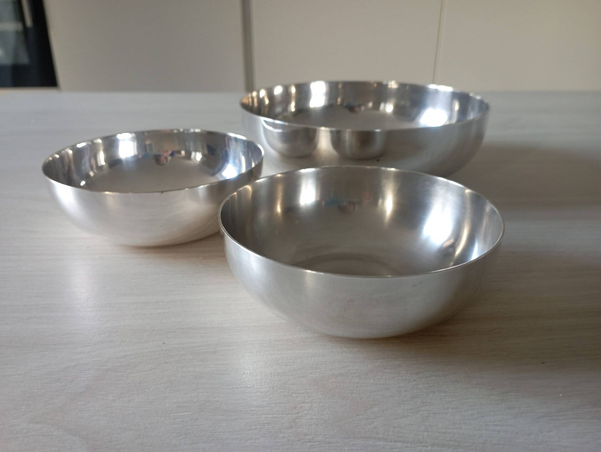 Set of 3 Christofle silver metal cups