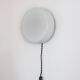 Wall or ceiling light in matt white opaline, 60s/70s